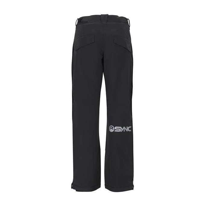 SYNC Performance Training Shorts Kid's Top Step Side Zip Ski Pant - Black