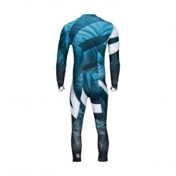 SYNC Performance Tiger Adult Race Suit - Aqua/Blue Ski Race Suits