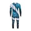 SYNC Performance Tiger Adult Race Suit - Aqua/Blue Ski Race Suits
